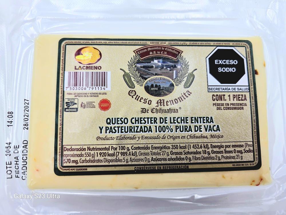 Queso Chihuahua Menonita Con Jalapeño