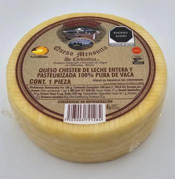 QUESO MENONITA DE CHIHUAHUA RUEDA 